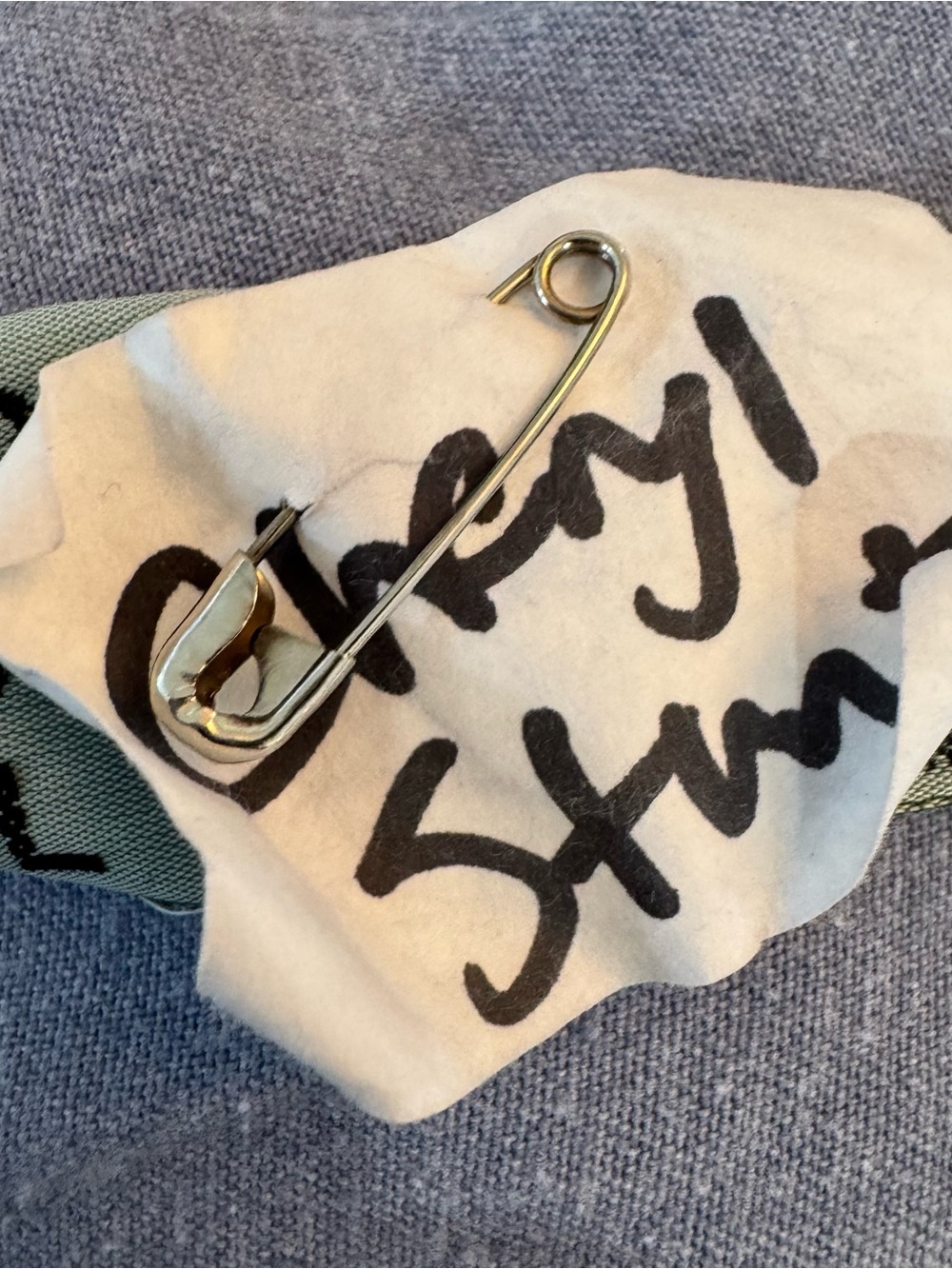 movie and TV studio wardrobe department BOB BARKER 2XL STUNT ACTOR-WORN scrub